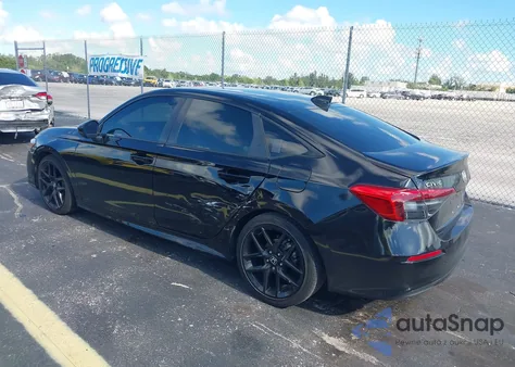 2024 Honda Civic Sport z USA, uszkodzony, nr VIN 2HGFE2F50RH520087